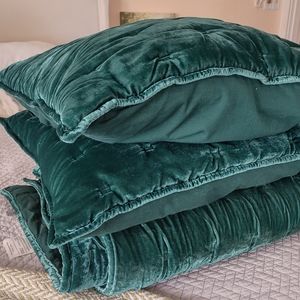 Luxe West Elm Comforter & Euro Set